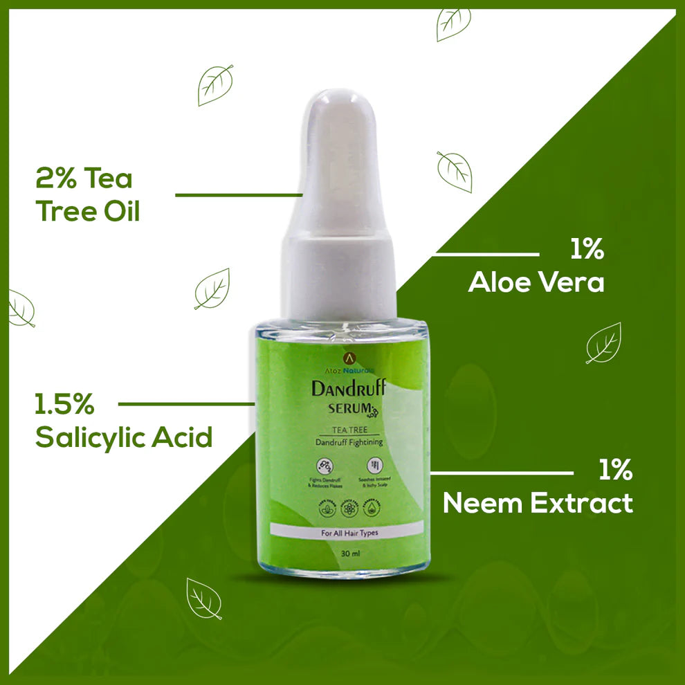 Natural Ingredients In Atoz Naturals Anti-Dandruff Serum