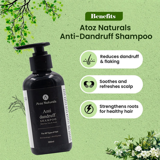 Benifits Of Atoz Naturals Anti-Dandruff Shampoo