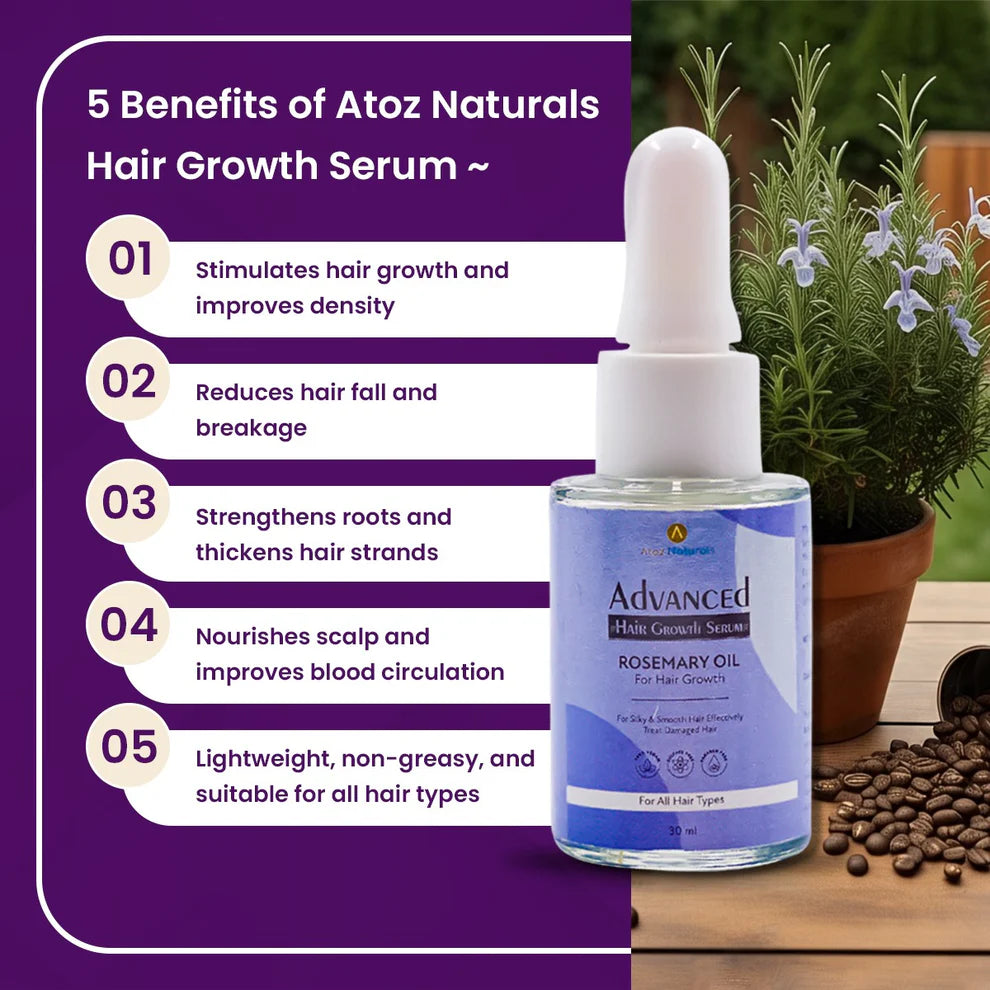 Benifts Of Atoz Naturals Hair Growth Serum