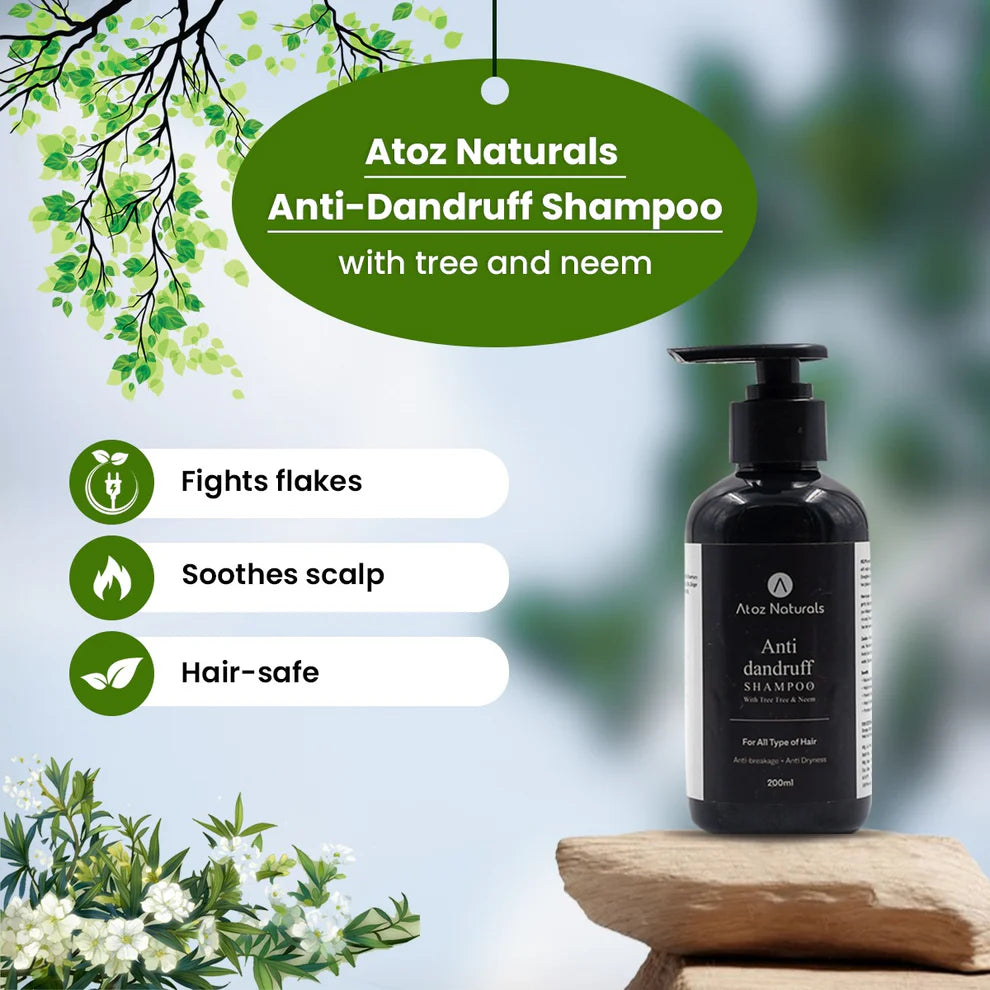 Natural Ingredients In Atoz Naturals Anti-Dandruff Shampoo