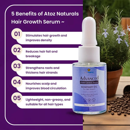 Benifts Of Atoz Naturals Hair Growth Serum